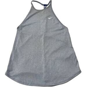 Nike Slim Fit Tank Top Size M Blue Striped DriFIT Athleisure Training AO9788-438